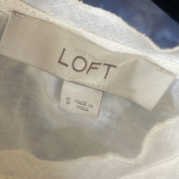 White and Yellow Embroidered Loft Shirt - Picture 3 of 3